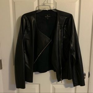 NWOT Black Worthington Faux Leather Jacket